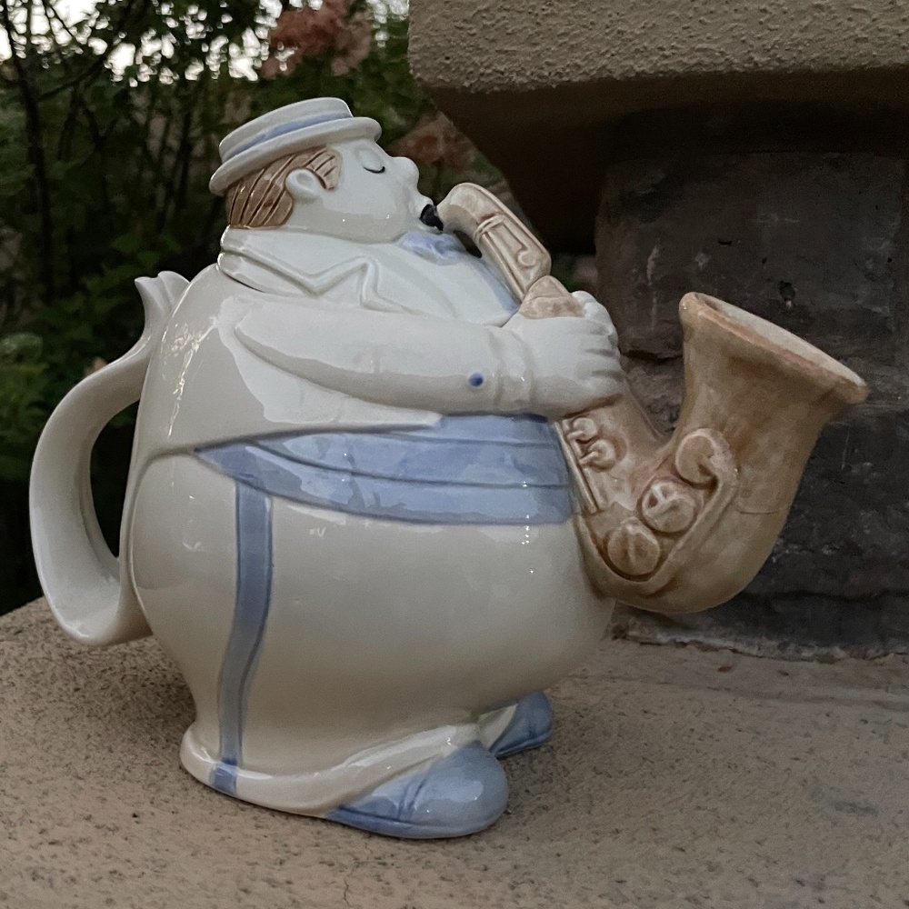 Fitz and Floyd Saxaphone Player Teapot